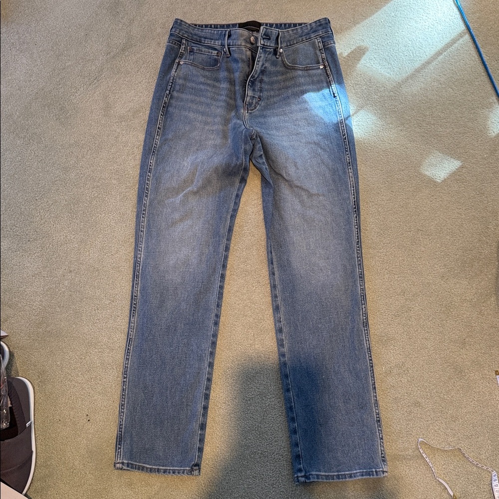 White House Black Market High-Rise Straight Jeans size 8